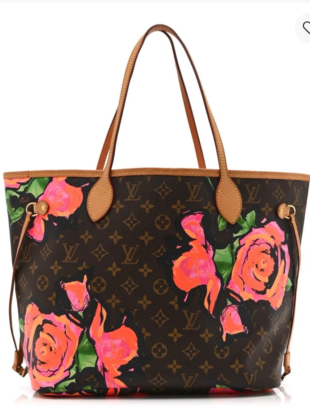 Limited Edition LOUIS VUITTON
Monogram Roses Neverfull MM